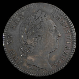 France, Louis XV, no denomination : 1754