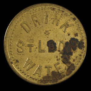 Canada, C.E.A. Langlois, 1 drink, St. Leon water : 1895