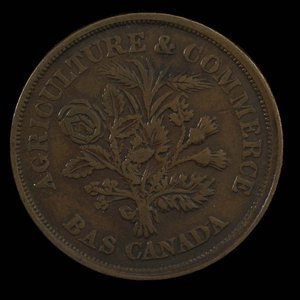 Canada, Banque du Peuple (People's Bank), 1 sou : 1838