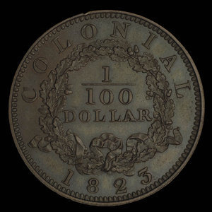 Great Britain, George IV, 1/100 dollar : 1823