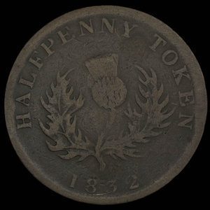 Canada, Province of Nova Scotia, 1/2 penny : 1832
