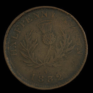 Canada, Province of Nova Scotia, 1/2 penny : 1832