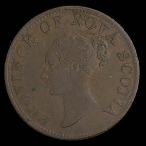 Canada, Province of Nova Scotia, 1/2 penny : 1840