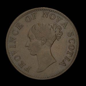 Canada, Province of Nova Scotia, 1/2 penny : 1840