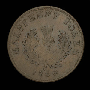 Canada, Province of Nova Scotia, 1/2 penny : 1840