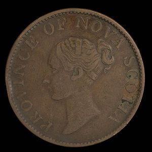 Canada, Province of Nova Scotia, 1/2 penny : 1843