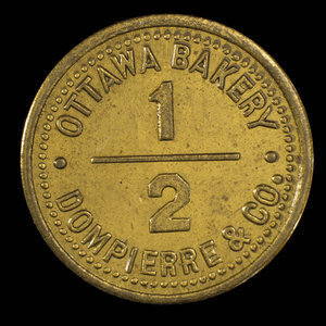 Canada, Ottawa Bakery, 1/2 loaf, bread : 1891