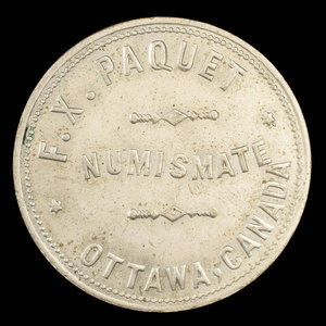 Canada, F.X. Paquet, no denomination : 1892
