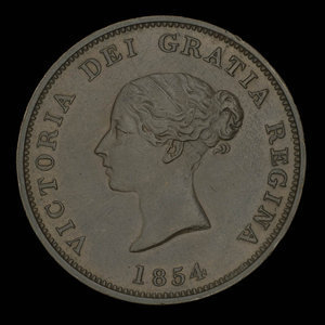 Canada, Province of New Brunswick, 1 penny : 1854