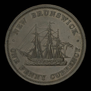 Canada, Province of New Brunswick, 1 penny : 1854