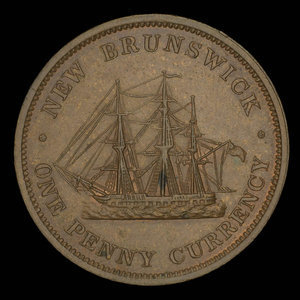 Canada, Province of New Brunswick, 1 penny : 1854