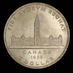 Canada, George VI, 1 dollar : 1939