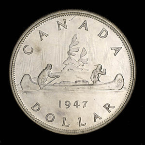 Canada, George VI, 1 dollar : 1947