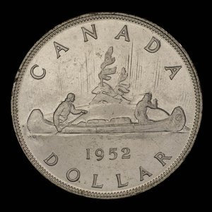 Canada, George VI, 1 dollar : 1952