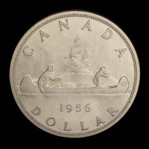 Canada, Elizabeth II, 1 dollar : 1956