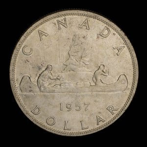 Canada, Elizabeth II, 1 dollar : 1957