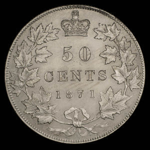 Canada, Victoria, 50 cents : 1871