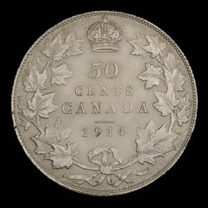 Canada, George V, 50 cents : 1914