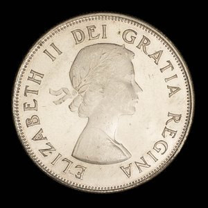 Canada, Elizabeth II, 50 cents : 1953