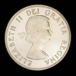 Canada, Elizabeth II, 50 cents : 1958