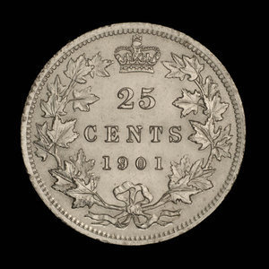 Canada, Victoria, 25 cents : 1901