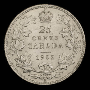 Canada, Edward VII, 25 cents : 1902