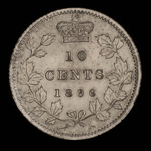 Canada, Victoria, 10 cents : 1896