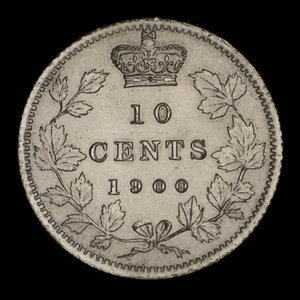 Canada, Victoria, 10 cents : 1900