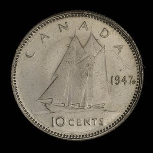 Canada, George VI, 10 cents : 1948