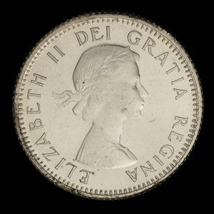 Canada, Elizabeth II, 10 cents : 1959