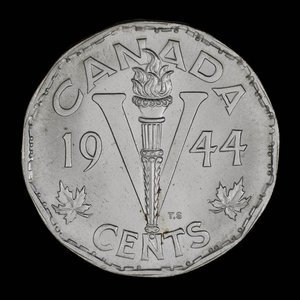Canada, George VI, 5 cents : 1944