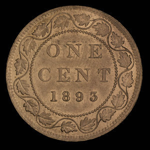 Canada, Victoria, 1 cent : 1893