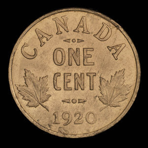 Canada, George V, 1 cent : 1920