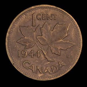 Canada, George VI, 1 cent : 1944
