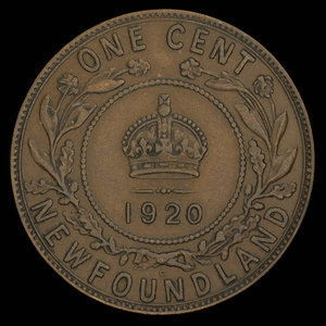 Canada, George V, 1 cent : 1920