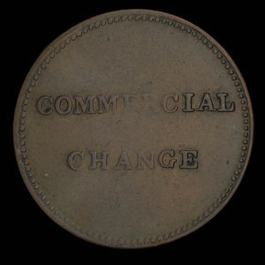 Canada, unknown, 1/2 penny : 1830