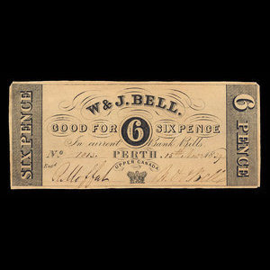 Canada, W. & J. Bell, 6 pence : November 15, 1839