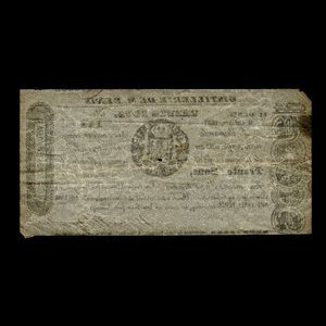 Canada, Wfd. Nelson & Co., 30 sous : October 9, 1837