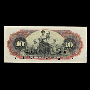 Canada, Merchants Bank of Canada (The), 10 dollars : January 1, 1900