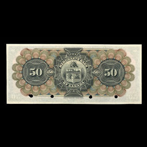Canada, Merchants Bank of Canada (The), 50 dollars : January 2, 1903