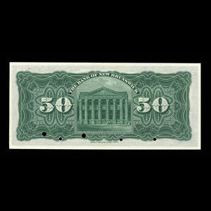 Canada, Bank of New Brunswick, 50 dollars : January 2, 1906