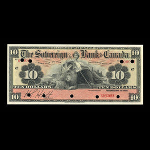 Canada, Sovereign Bank of Canada, 10 dollars : May 1, 1902