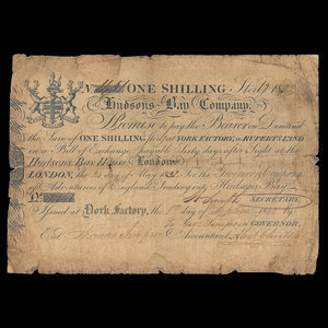 Canada, Hudson's Bay Company, 1 shilling : 1832