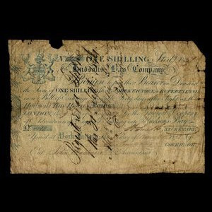 Canada, Hudson's Bay Company, 1 shilling : 1837