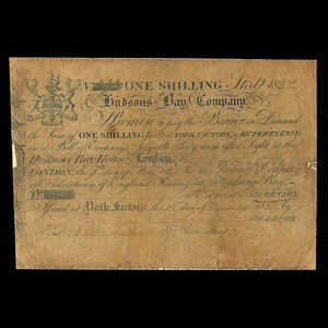 Canada, Hudson's Bay Company, 1 shilling : 1837