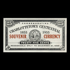 Canada, City of Charlottetown, 25 cents : December 31, 1955