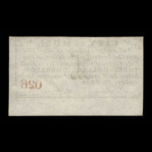 Canada, City of Hull, 3 dollars : January 1, 1877