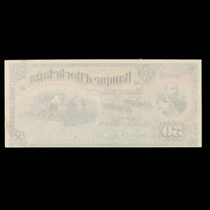 Canada, Banque d'Hochelaga, 50 piastres : June 1, 1889