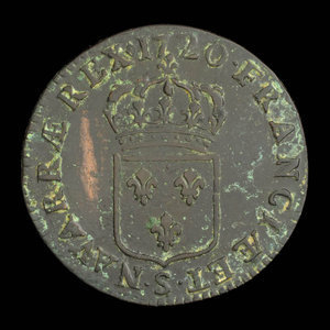 France, Louis XV, 1 sol : 1720