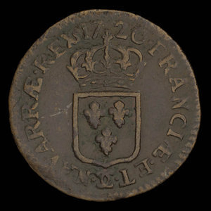 France, Louis XV, 1 liard : 1720
